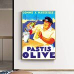 poster pastis olive marsiglia