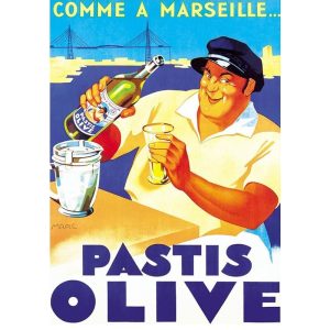 poster pastis olive marsiglia