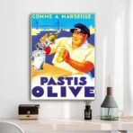 poster pastis olive marsiglia