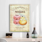 poster di pasticceria vintage
