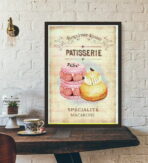 poster di pasticceria vintage