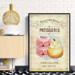 poster di pasticceria vintage