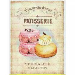 poster di pasticceria vintage