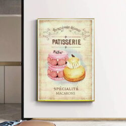 poster di pasticceria vintage