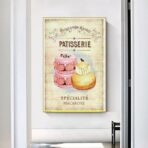 poster di pasticceria vintage