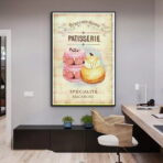 poster di pasticceria vintage