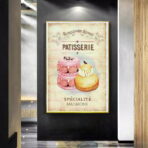 poster di pasticceria vintage