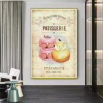 poster di pasticceria vintage