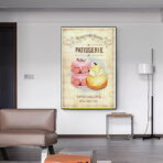 poster di pasticceria vintage