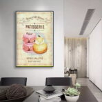 poster di pasticceria vintage