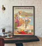 poster vintage dei paesi baschi