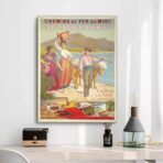 poster vintage dei paesi baschi