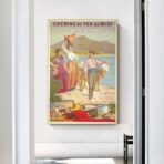 poster vintage dei paesi baschi