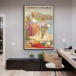poster vintage dei paesi baschi