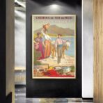 poster vintage dei paesi baschi