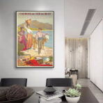 poster vintage dei paesi baschi