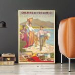 poster vintage dei paesi baschi