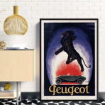 poster vintage peugeot