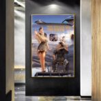 pin up poster aviazione