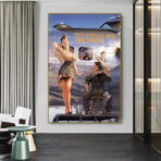 pin up poster aviazione