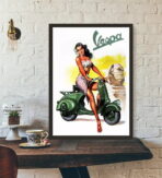 pin up poster vespa