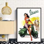 pin up poster vespa