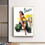 pin up poster vespa