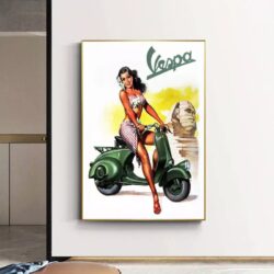 pin up poster vespa