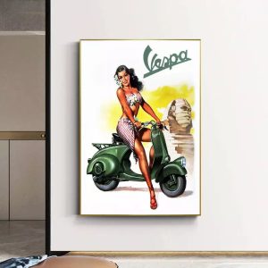 pin up poster vespa