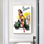 pin up poster vespa