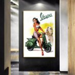 pin up poster vespa