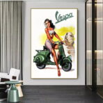 pin up poster vespa