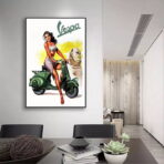 pin up poster vespa