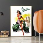pin up poster vespa