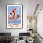 poster vintage della piscina