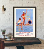 poster vintage della piscina