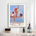 poster vintage della piscina