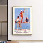 poster vintage della piscina