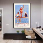 poster vintage della piscina