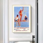 poster vintage della piscina
