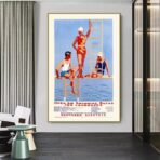 poster vintage della piscina
