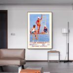 poster vintage della piscina