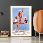 poster vintage della piscina