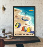 poster vintage da spiaggia