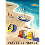 poster vintage da spiaggia