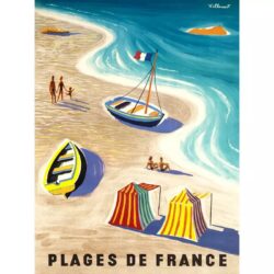 poster vintage da spiaggia