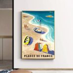poster vintage da spiaggia