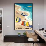 poster vintage da spiaggia