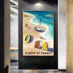 poster vintage da spiaggia