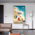 poster vintage da spiaggia